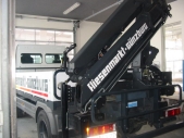 Auslieferung mit eigenem Fuhrpark mit Kranentladung